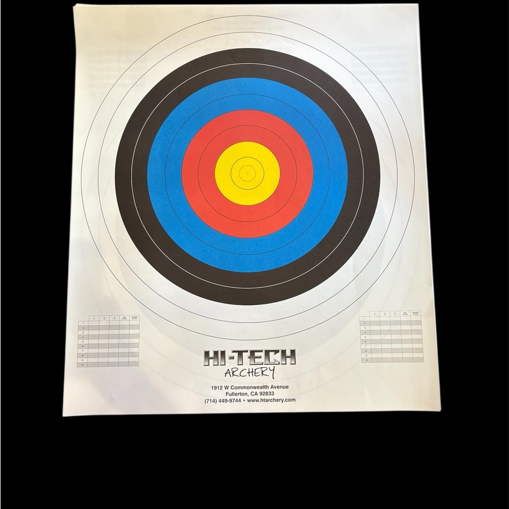 Hi-Tech Archery Target with Vibrant Rings